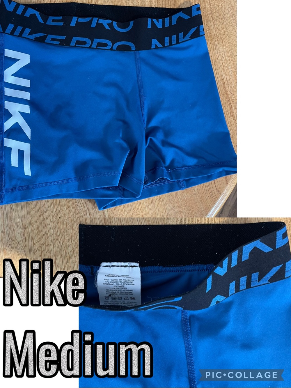 Nike Pro Blue Spandex Shorts